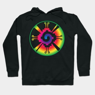 Galactic Butterfly Hunab Ku - aztec symbol Hoodie